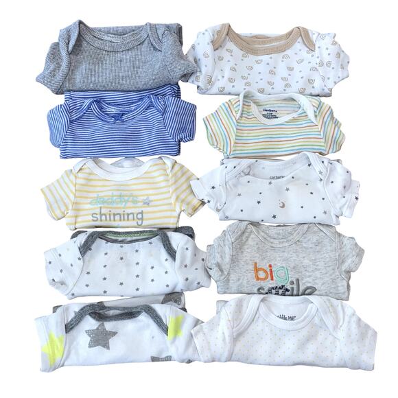 10 Newborn short-sleeve bodysuits for Girls - Picture 1 of 6